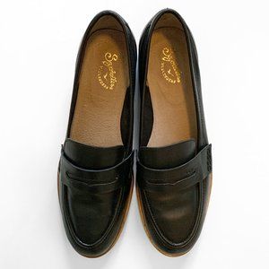 Seychelles Loafers Leather "Weekenders" Black EUC